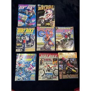 Vintage 90s Dirt Bike Action Lot Magazines 8 In Binder